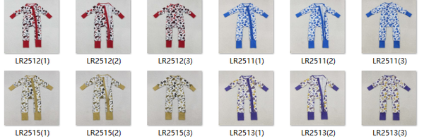 RTS kids matching clothing go team print clothing baby girl winter romper-2025.9.29