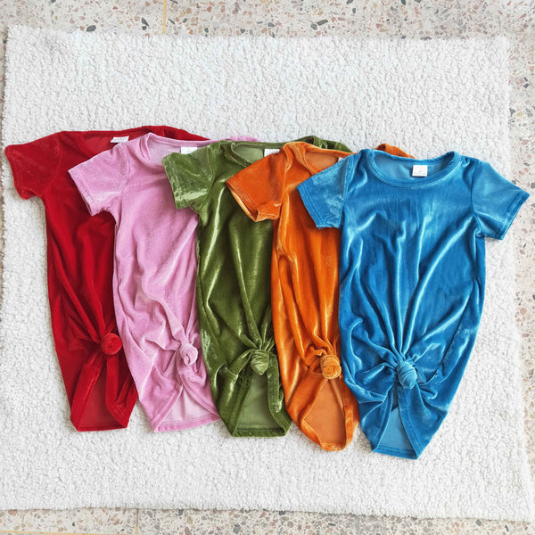 toddler girl clothes girls colorful velvet dresses