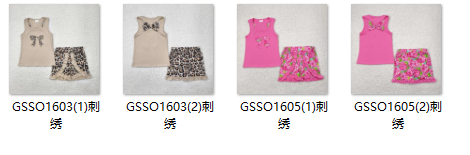 girl clothes bow embroidery toddler girl summer shorts set