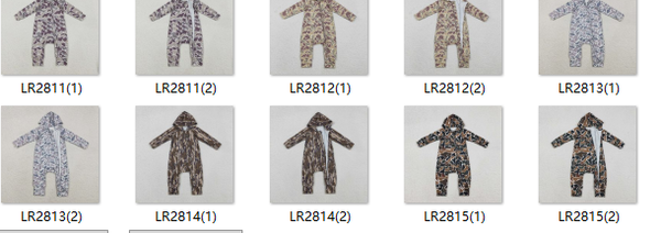 RTS kids matching clothing camo print clothing baby winter romper-2025.12.9