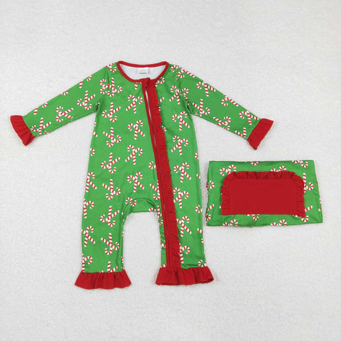 LR1236 RTS baby girl clothes crutch girl christmas winter romper