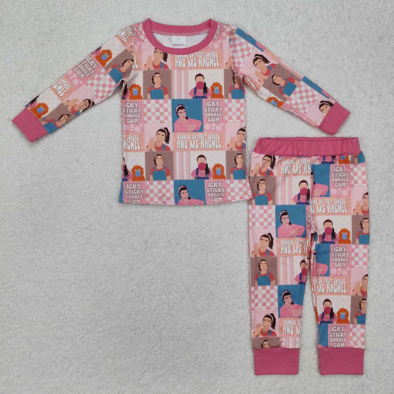 GLP2281 3-6M to 5-6T RTS toddler girl clothes girl winter pajamas set