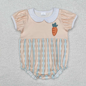 SR2225 RTS baby girl clothes rabbit girl easter summer bubble carrot pattern