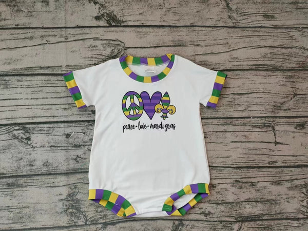 SR0123 baby clothes mardi gras bubble