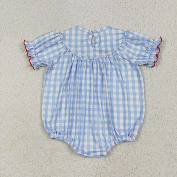 SR2981 RTS baby girl clothes farm clothing baby summer bubble smock