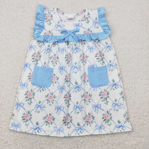 GSD2230 RTS toddler girl clothes floral girl summer dress
