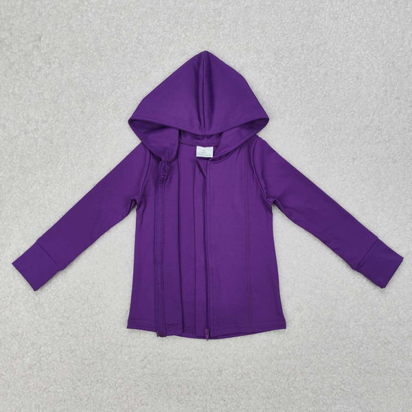 GT0807 RTS  toddler girl clothes solid color girl winter top yoga clothes