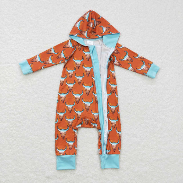 LR0703 baby boy clothes western boy winter romper boy hoodies romper