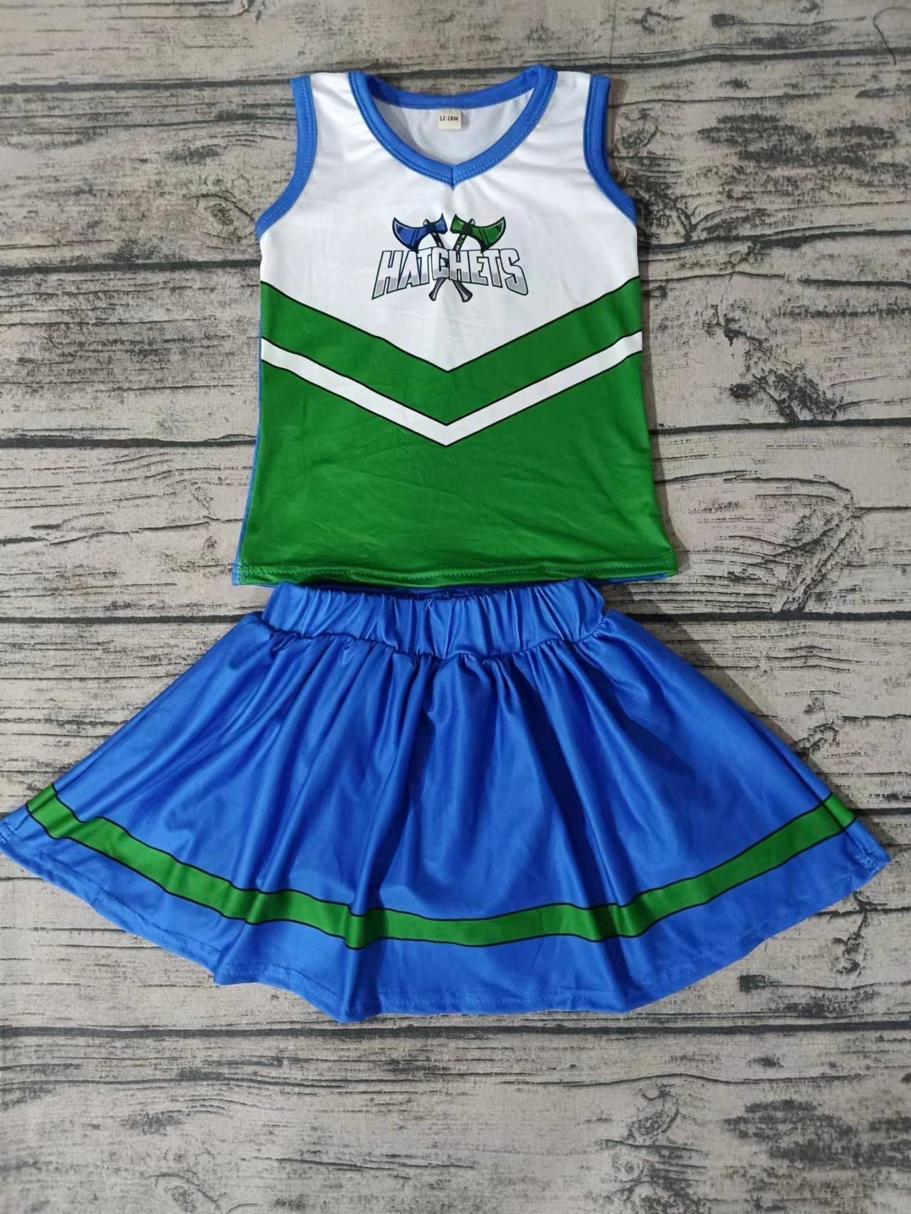 Custom order MOQ:3pcs each design state cheerleading uniforms girl summer skirt set 9