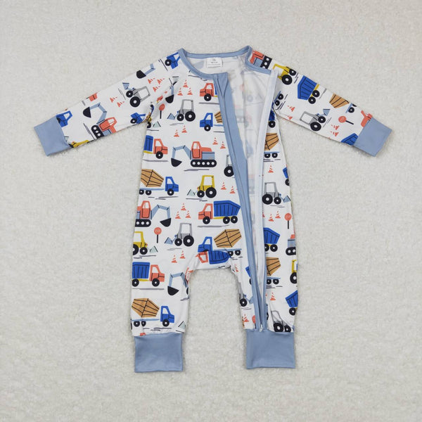 LR0725 baby clothes romper excavator baby winter romper