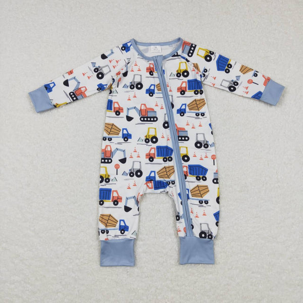 LR0725 baby clothes romper excavator baby winter romper