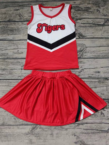 Custom order MOQ:3pcs each design state cheerleading uniforms girl summer skirt set 12